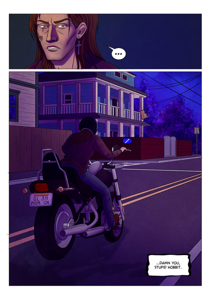 Realizing that, he cannot leave Aaron to his fate, Adrian leaves the house and starts looking for him.